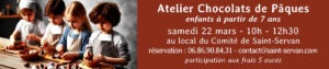 Chocolats de Pâques à Saint-Servan - enfants à partir de 7 ans.