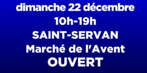 Marché ouvert à Saint-Serva