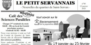 Le Petit Servannais n°40 - Janvier 2025 - Les nouvelles du quartier de Saint-Servan - Saint-Malo
