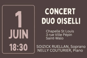 Le Duo Oiselli en concert à Saint-Servan