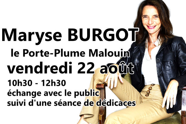 Maryse Burgot à Saint-Servan - échange avec le public et dédicace.
