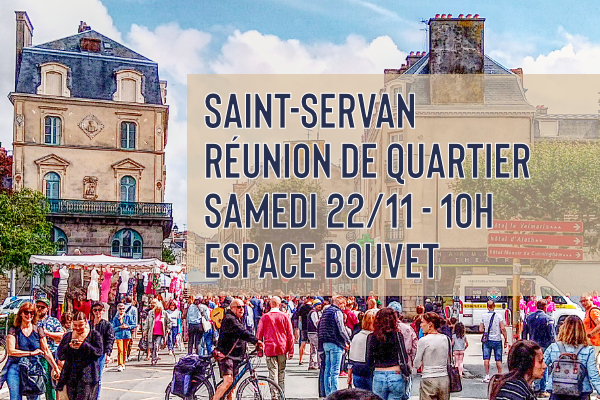 SAINT SERVAN - Réunion de quartier - Partager l’espace public : comment concilier civilité et bien-vivre ensemble ?