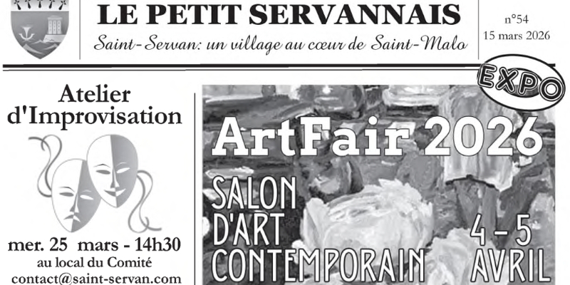 Le Petit Servannais n°54 – Mars 2026 Le Petit Servannais n°54 - Mars 2026 - Les nouvelles de Saint-Servan : un village au coeur de Saint-Malo