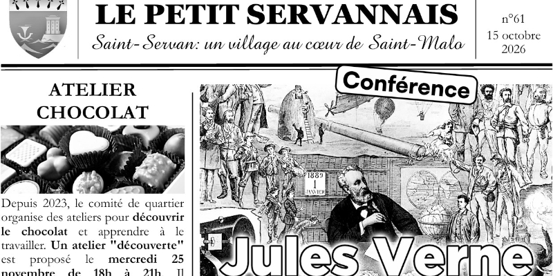 Le Petit Servannais n°61 – Octobre 2026 Le Petit Servannais n°61 - Octobre 2026 - Les nouvelles de Saint-Servan : un village au coeur de Saint-Malo